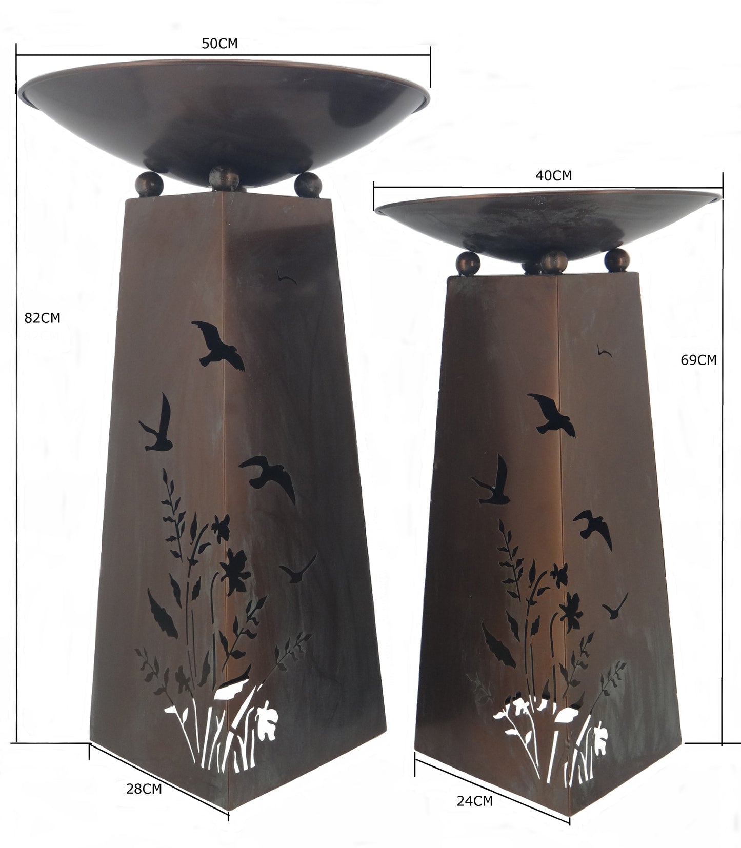 Set 2 Nested Birds Planters 50x83cm - Image 5