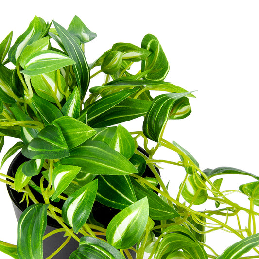 Potted Hanging Faux Green Weeper 72cm - Image 2