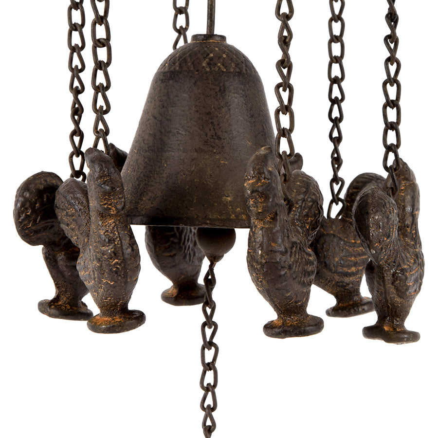 Cast-Iron Bell w Hanging Chooks 82cm - Image 4
