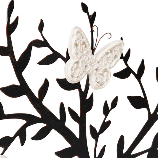 Laser Cut Family w White Butterflies Wall Art 51cm - Image 2