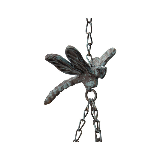 Hanging Birdfeeder w Dragonfly & Petal Bell 86cm - Image 2