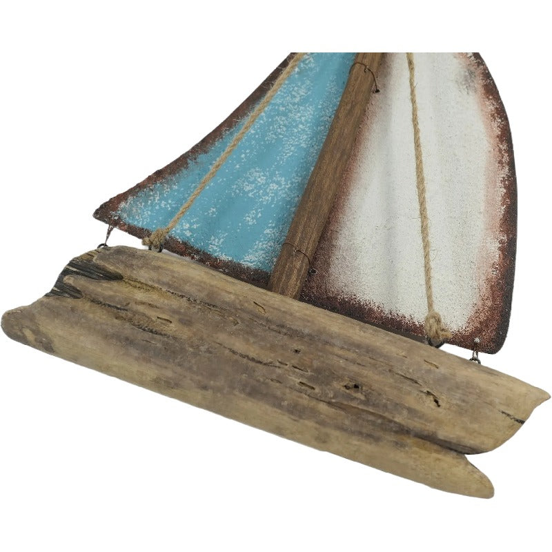 Handcrafted Sailboat Ornament 35cm - Image 3