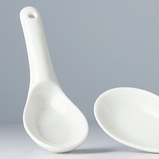 Spoon Small 15cm Kanso Soft White Glaze - Image 2