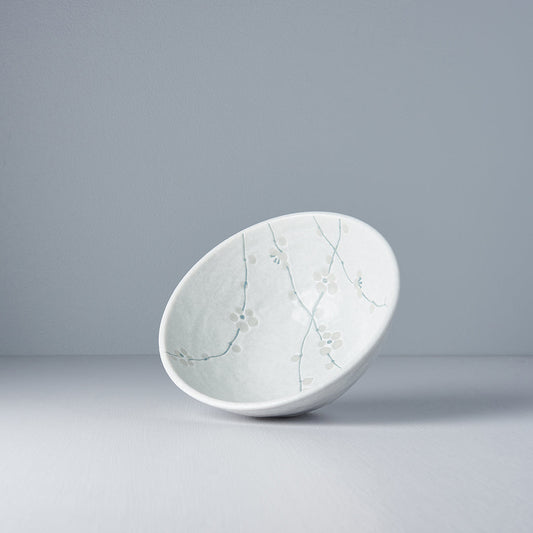 Udon Bowl 19.5cm White Blossom Glaze - Image 2