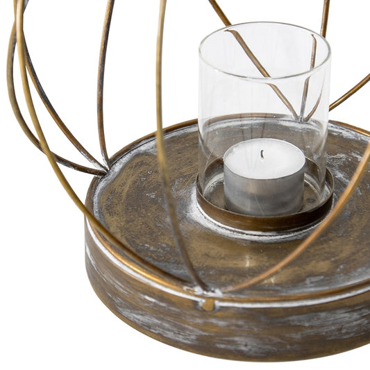 Elementals Pillar Candle Holder w Perched Bird 32cm - Image 2