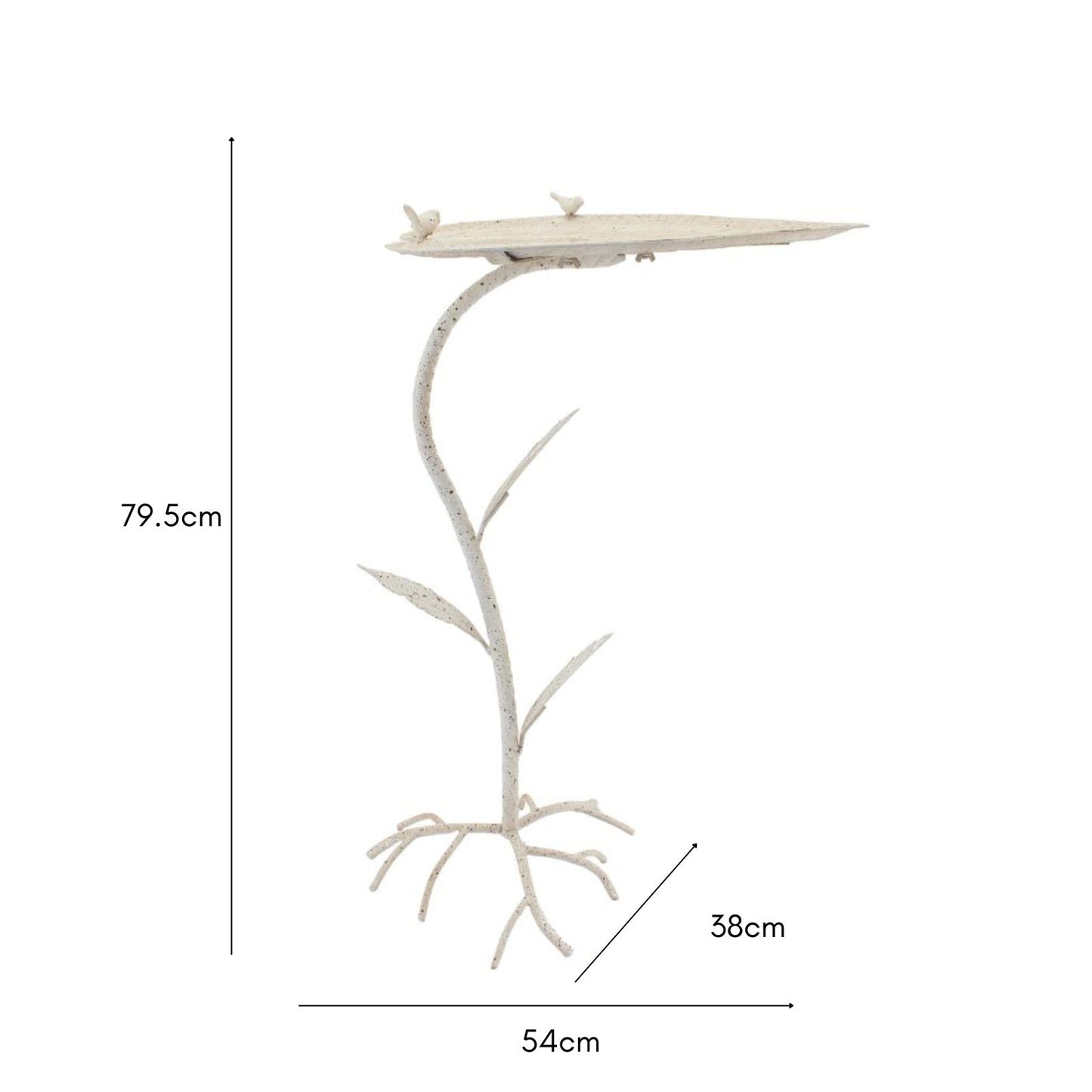 Riviera Leaf-Shape Birdfeeder w Roots 79cm - Image 3