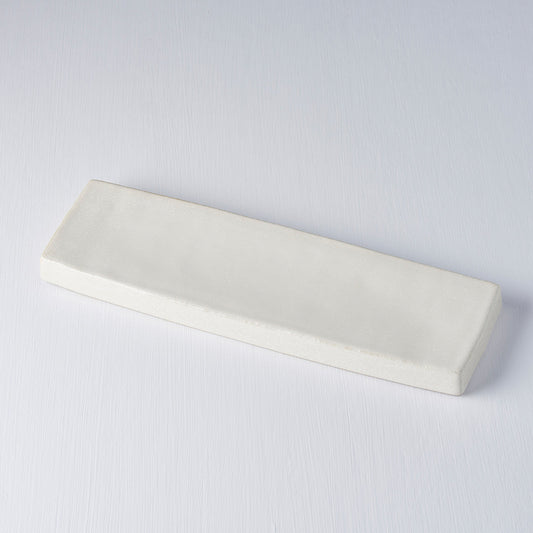 Plate Rectangular 29 x 9cm Craft White Glaze - Image 2