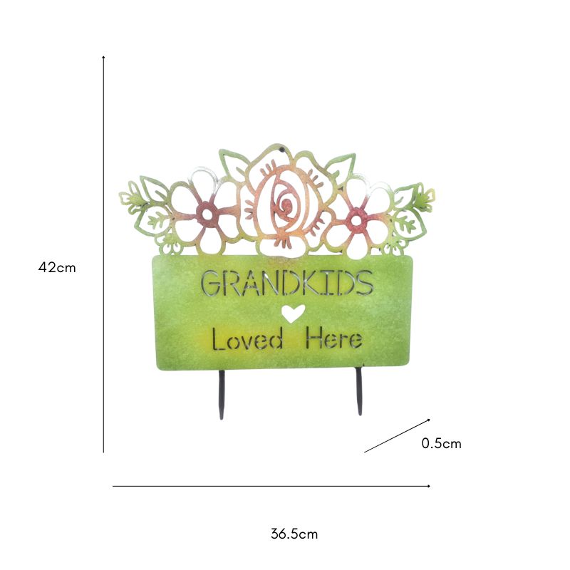 Grandkids Colourful Garden Stake 42cm - Image 3