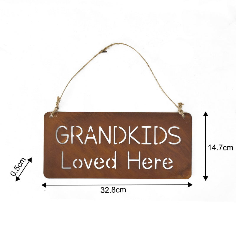 Grandkids Loved Here Wall Hanging 32cm - Image 3