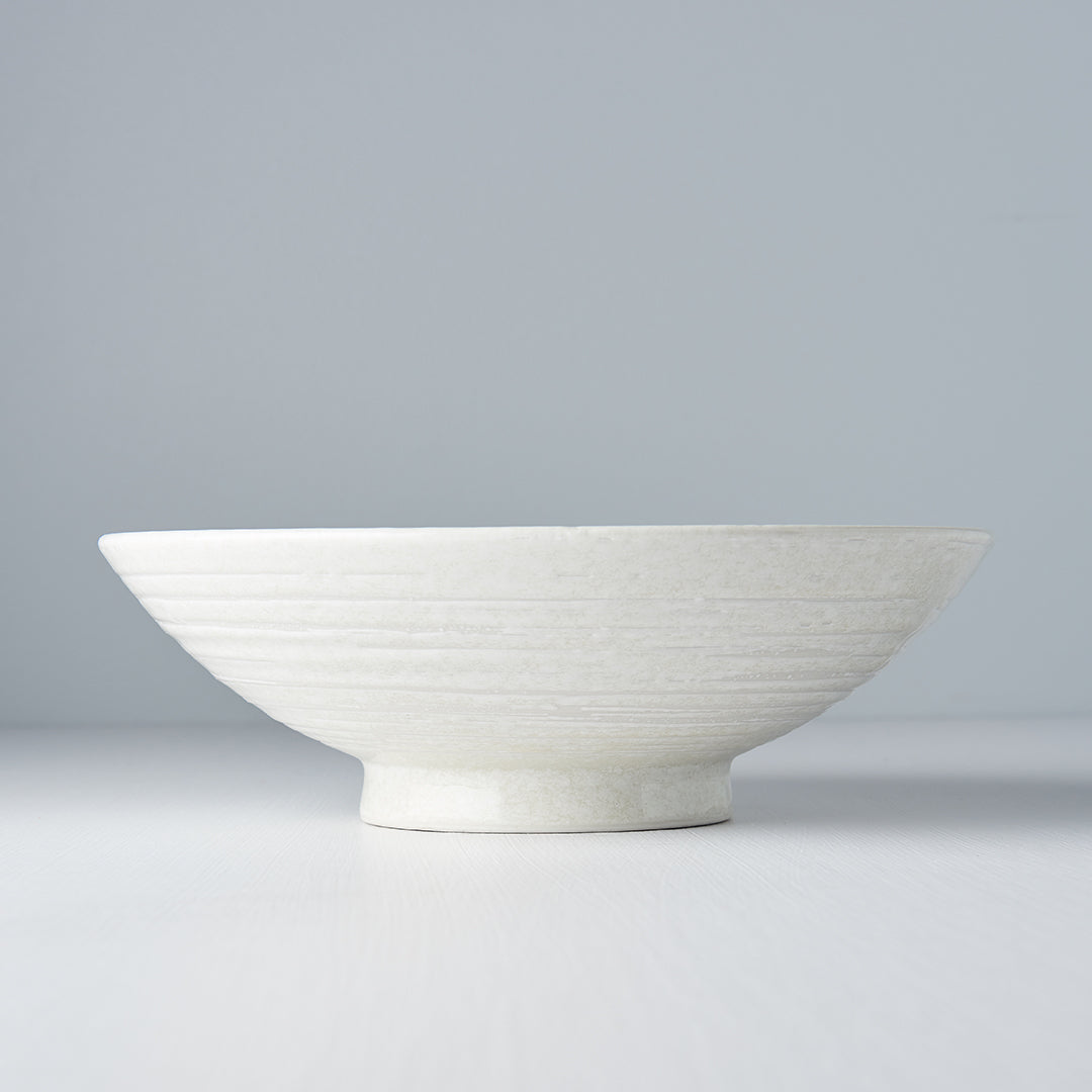Ramen Bowl 24.5cm White Star Glaze - Image 5