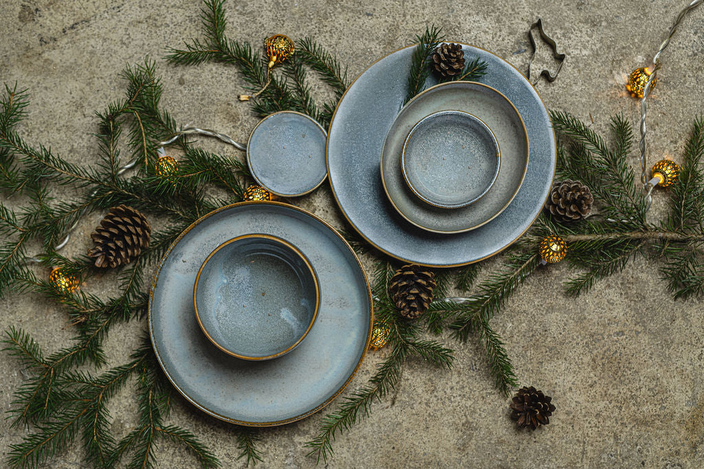 Bowl Oval 14cm Steel Grey Glaze - Image 5