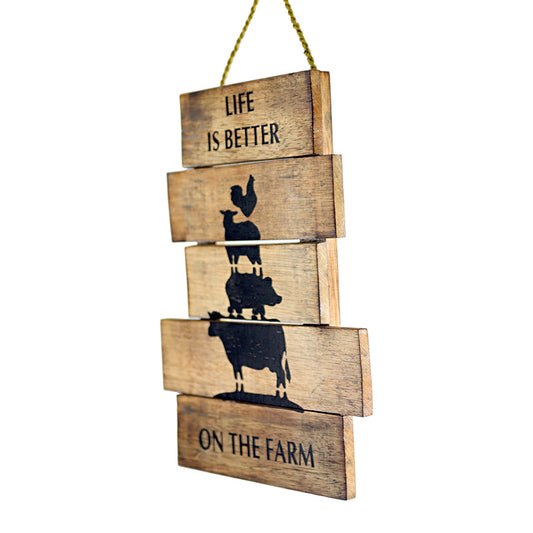 Life Is Better Handcrafted Wall Art 30x40cm - Image 2
