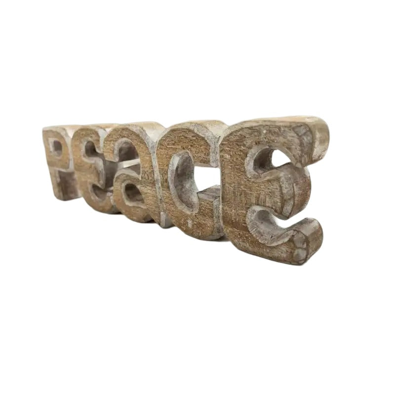 Handcrafted Peace Ornamnetal Sign 30cm - Image 3