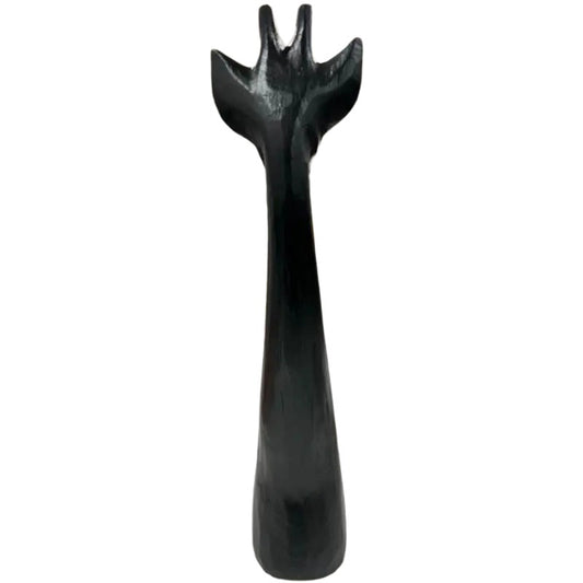 Handcrafted Black Giraffe Ornament 49cm - Image 2