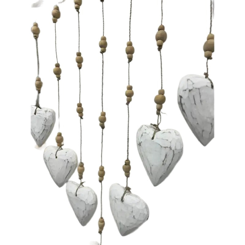Handcrafted Hanging Hearts Mobile 35cm - Image 2