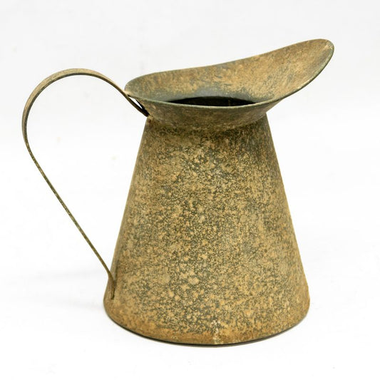 Vintage Style Metal Pressed Decorative Jug 17cm - Image 2