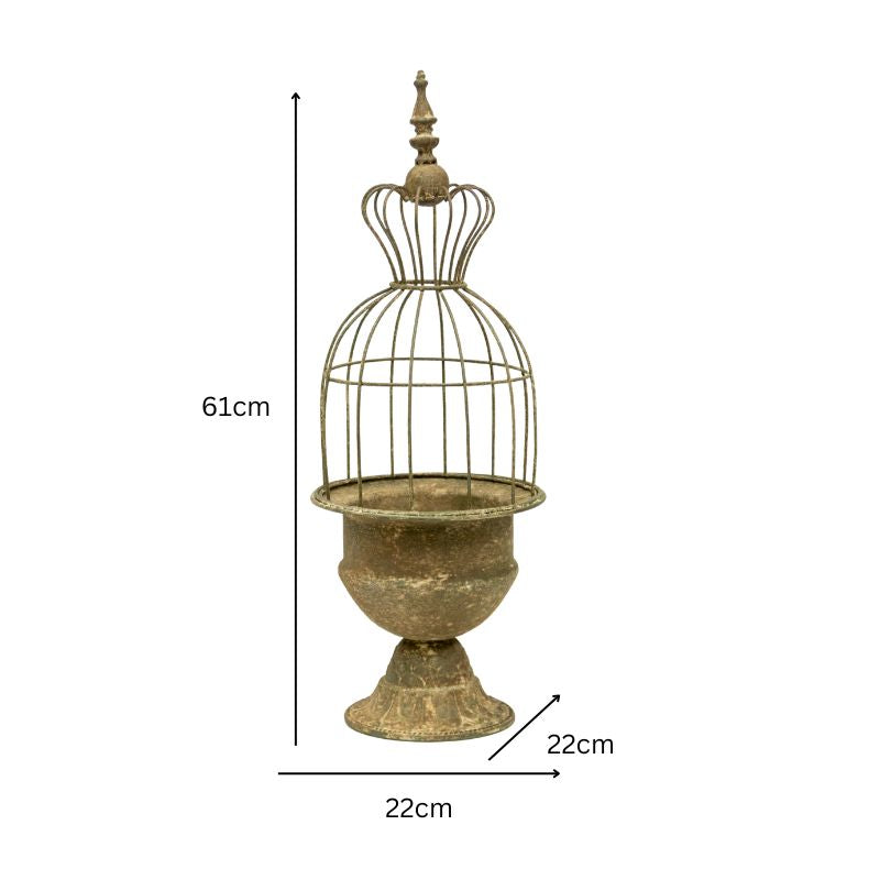 Vintage Style Elaborate Tall Cloche 66cm - Image 5