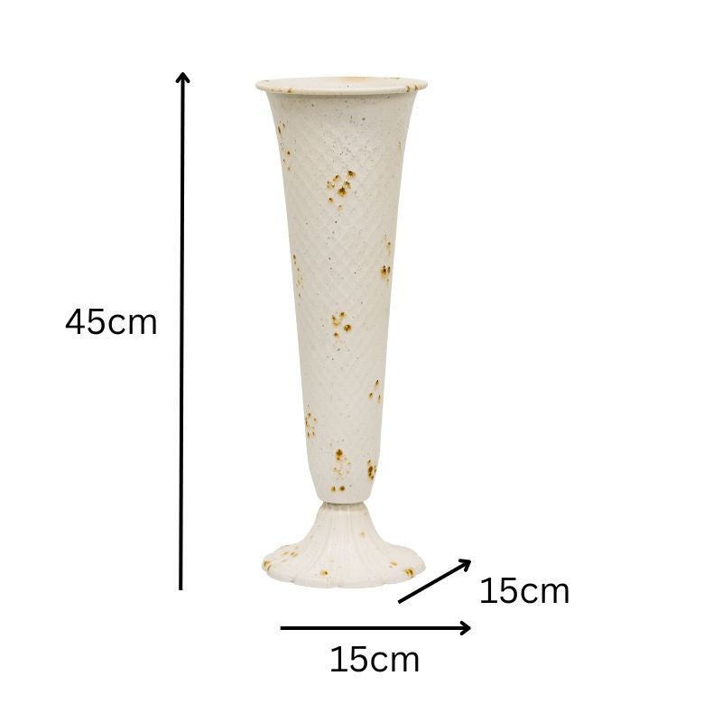 French Provincial Tall Footed Dry-Flower Vase 45cm - Image 5