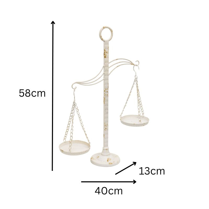 French Provincial Decorative Scale / Pillar Candleholder 58cm - Image 4