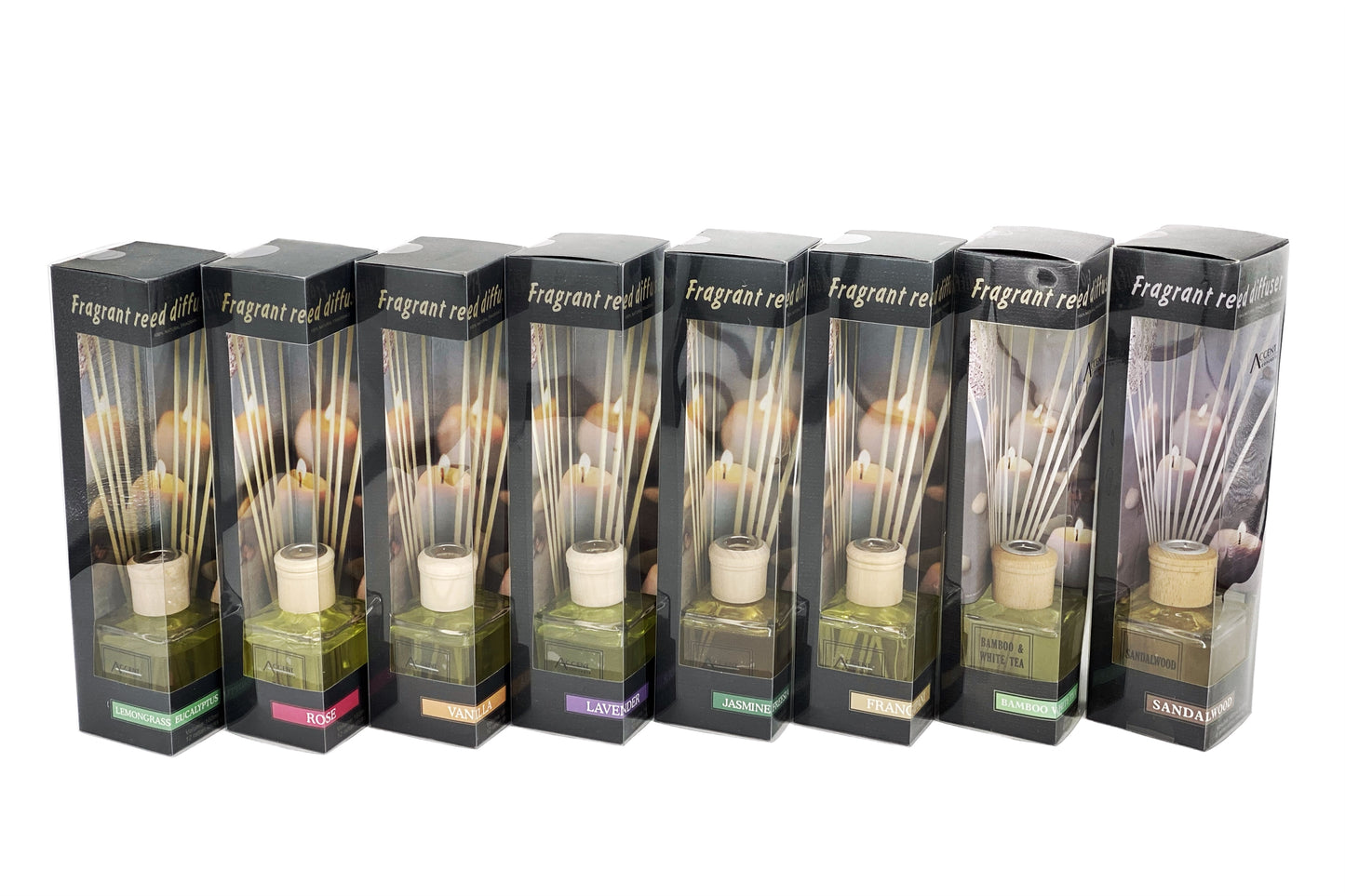 bulk 12 160ml Fragrant Oil Diffuser 12 Rattan Sticks Assorted fragrance
