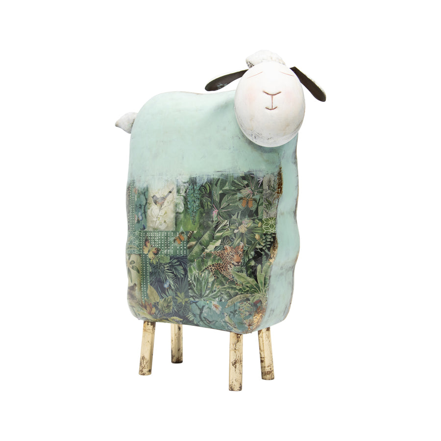 Natures Art Dreamy Metal Sheep Statue 33cm - Image 2