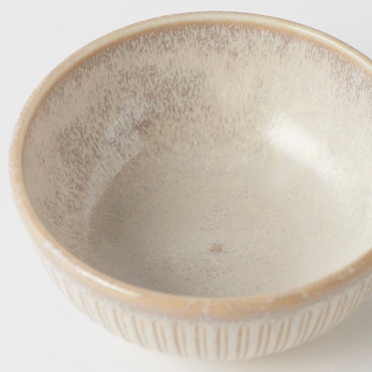 Ramekin Bowl 10cm Ridged Alabaster Glaze - Image 2