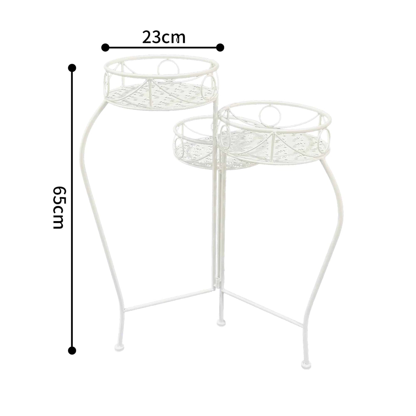 Riviera 3 Tier Round Potplant Stand 65cm - Image 5
