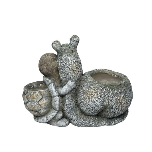 Snail+ Tortoise Planter W Hole & Plug 38x31cm - Image 2