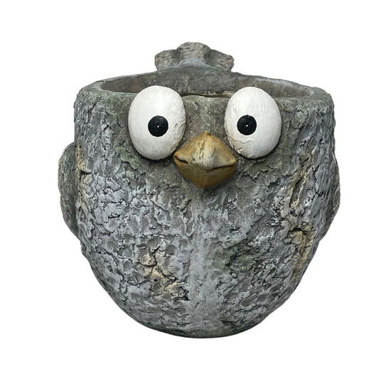 Curious Bird Planter W Hole & Plug 41x24cm - Image 2