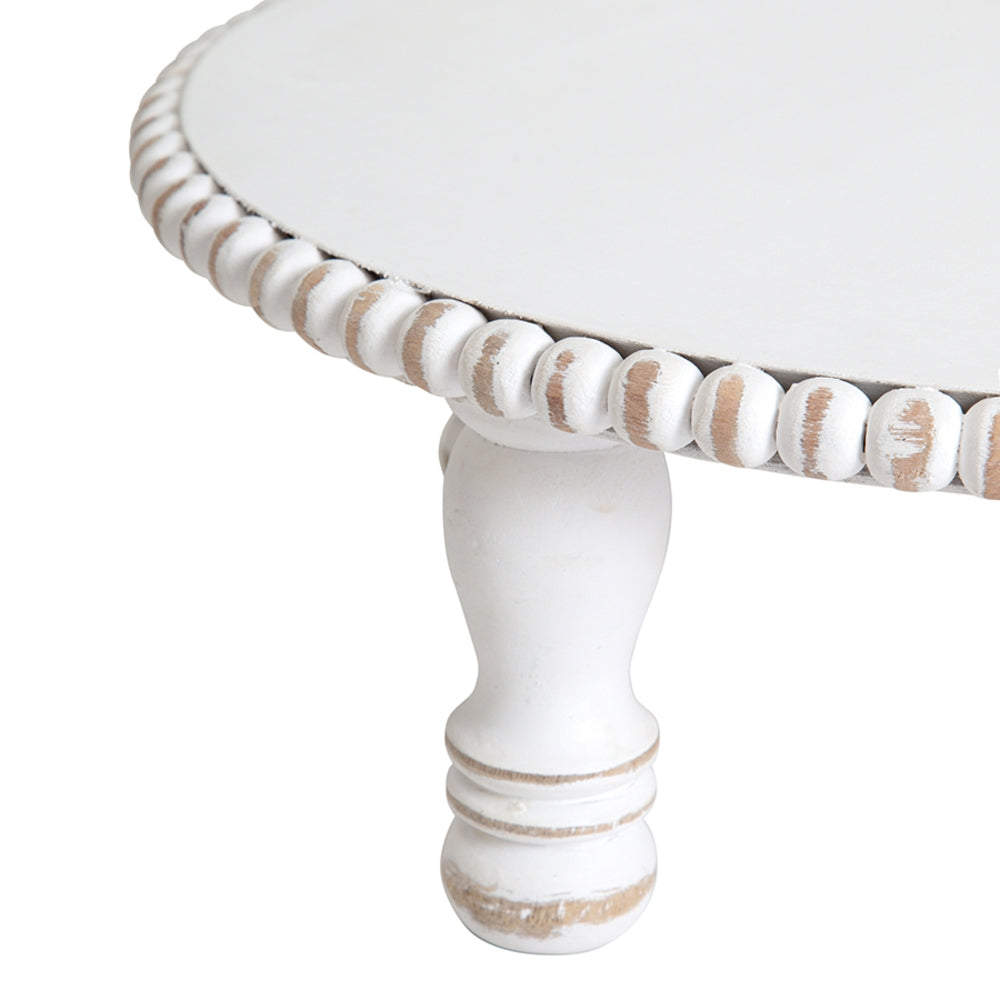 Mango Wood Round Beaded Display Stand 45cm - Image 4