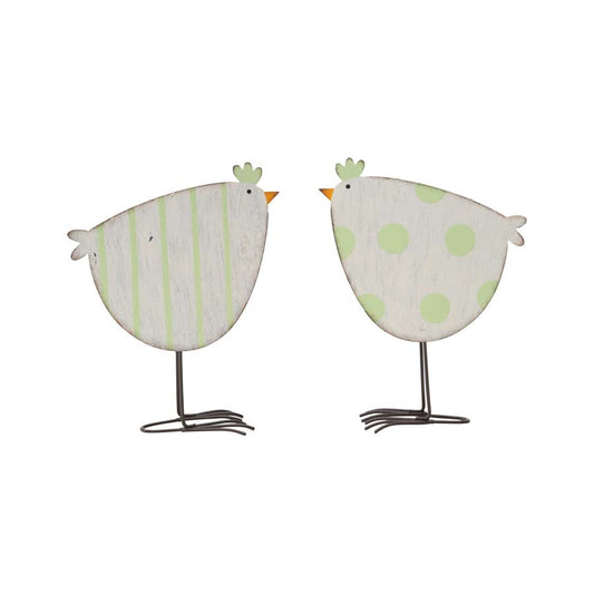 Set 2 Asst Trendy Metal Chooks 17cm - Image 2