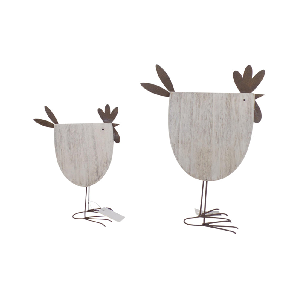 Set 2 Mum & Child Standing French Country Chooks 122cm - Image 2