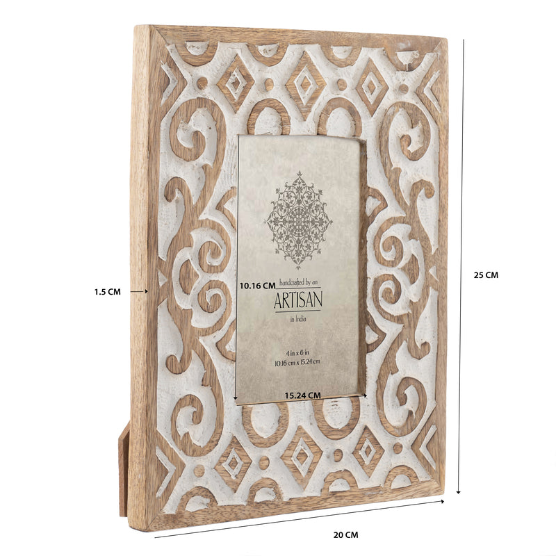 Handcrafted 4x6in 'Symmetry' Photoframe 25cm - Image 5