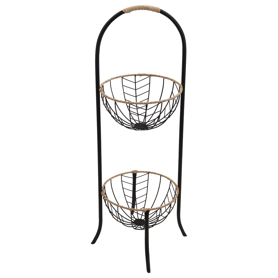 Tropea Arched 2 Tier Bowl Stand 30x67cm
