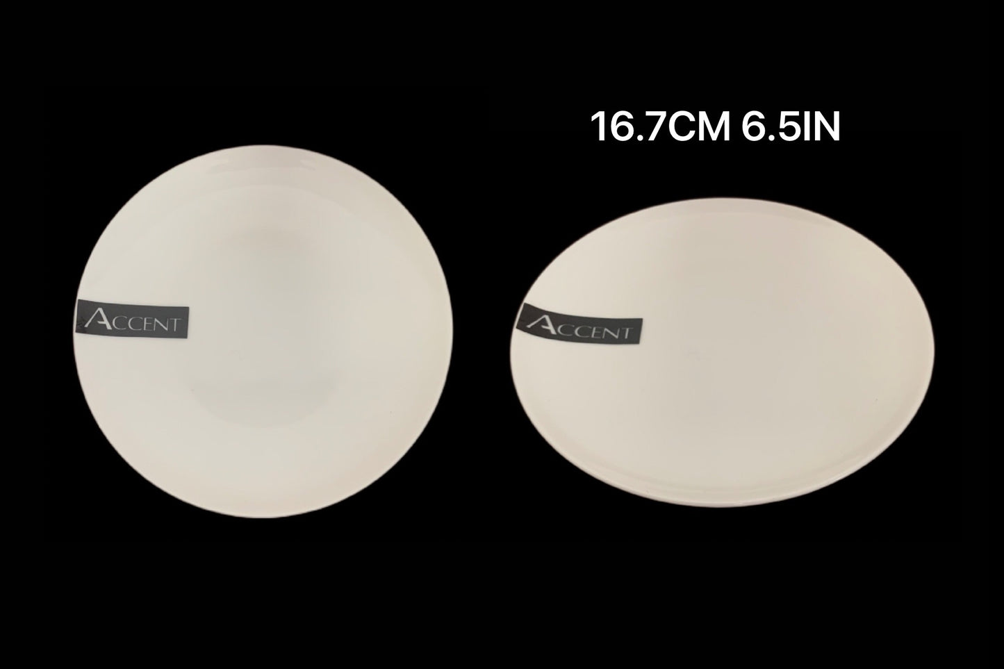 bulk 24 White Bone China Side Plate 17cm
