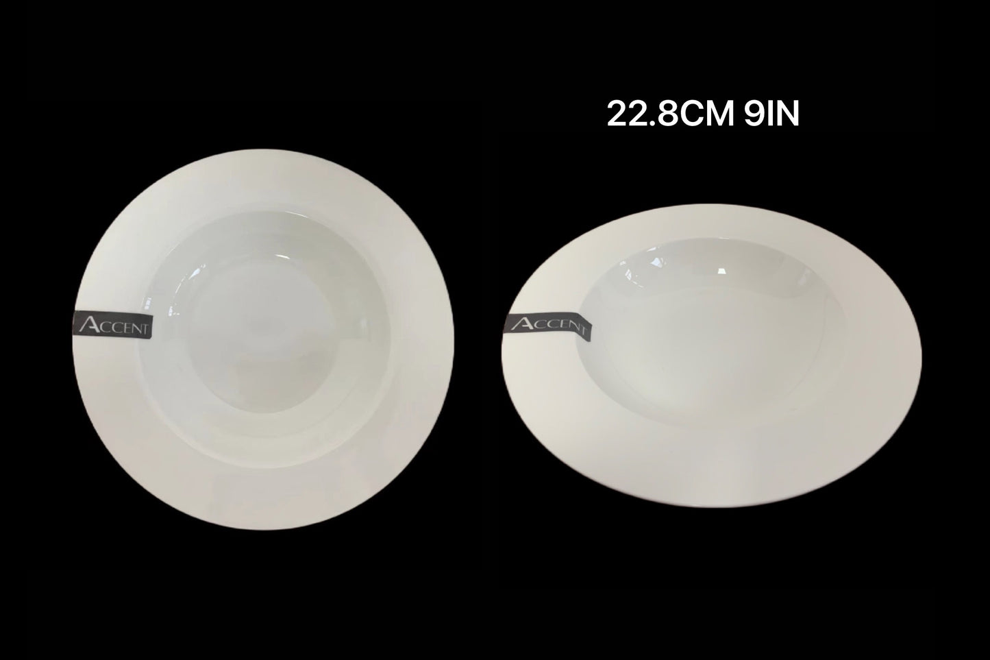 bulk 24 White Bone China Soup Bowl 23cm