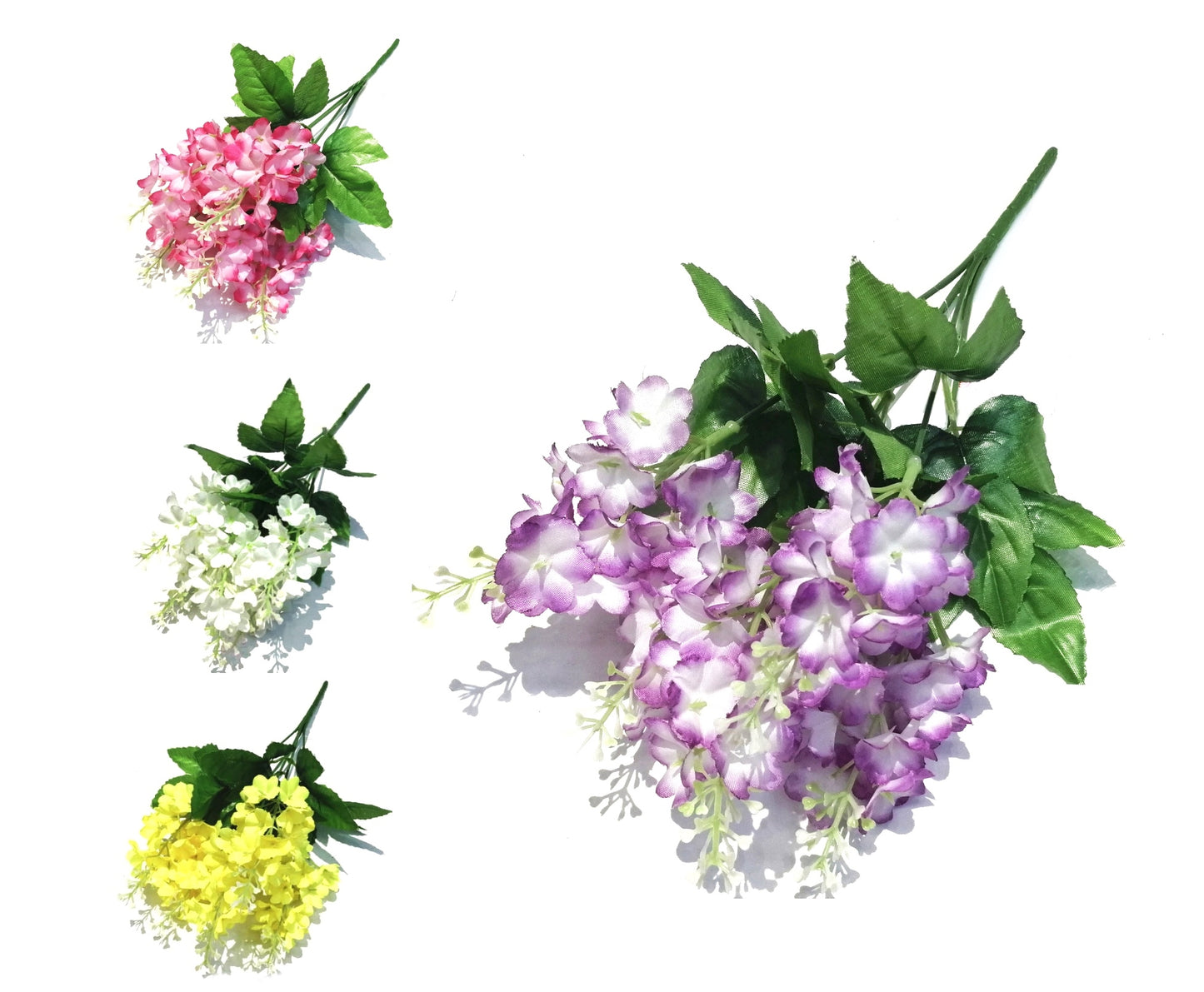 bulk 36 Artificial Hyacinthus Orientalis Assorted 33cm