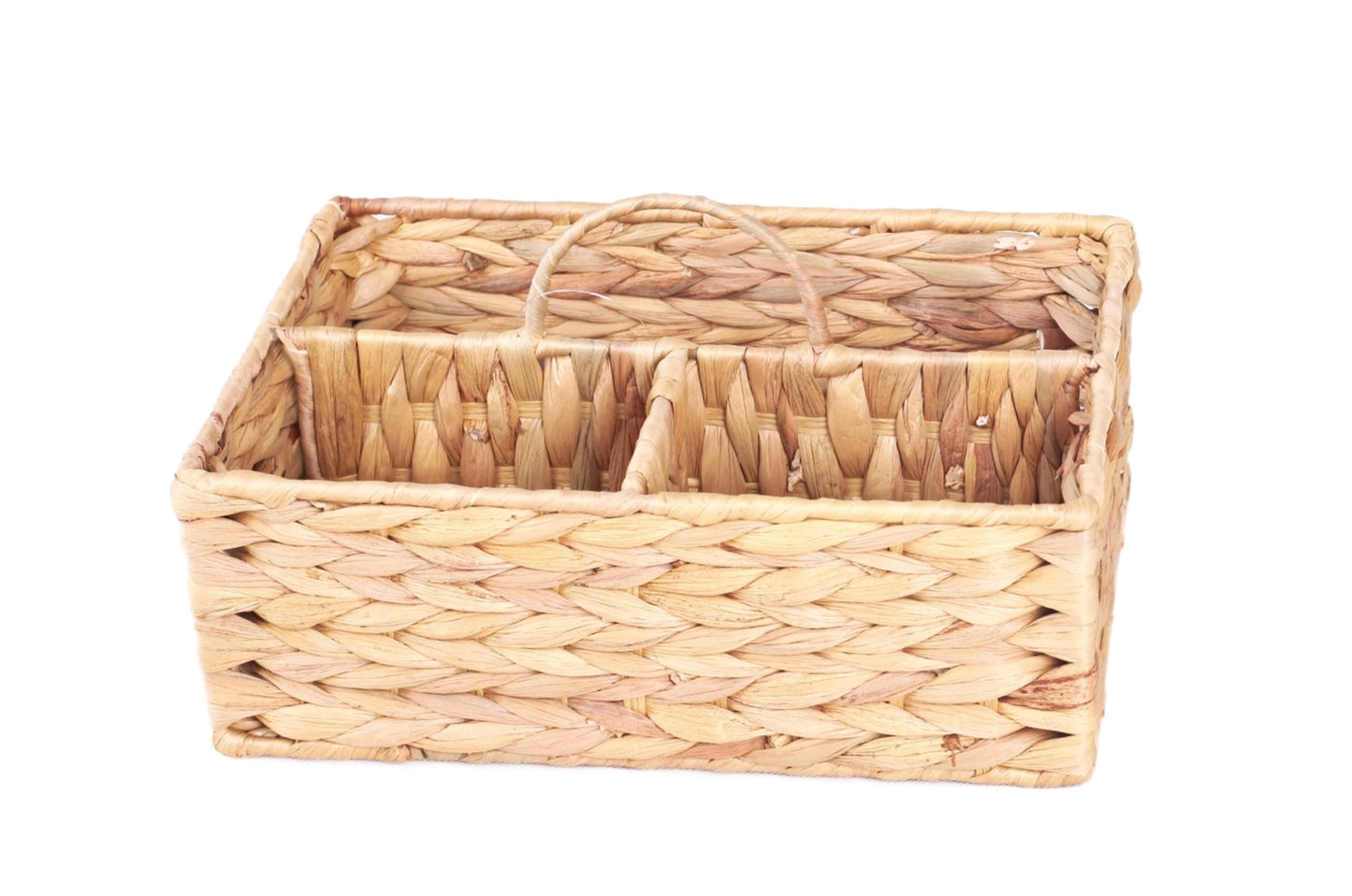 bulk 4 Natural Water Hyacinth Storage Caddy w/ Handle 210cm