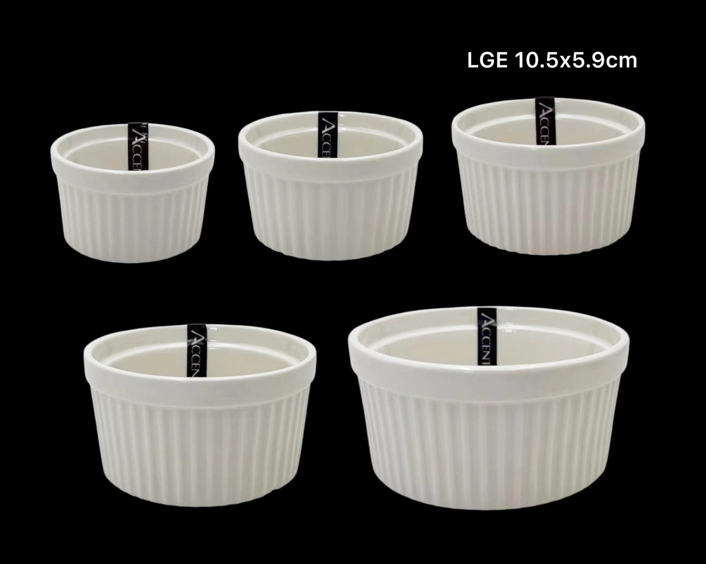 bulk 36 Large New Bone China Ramekin 10cm