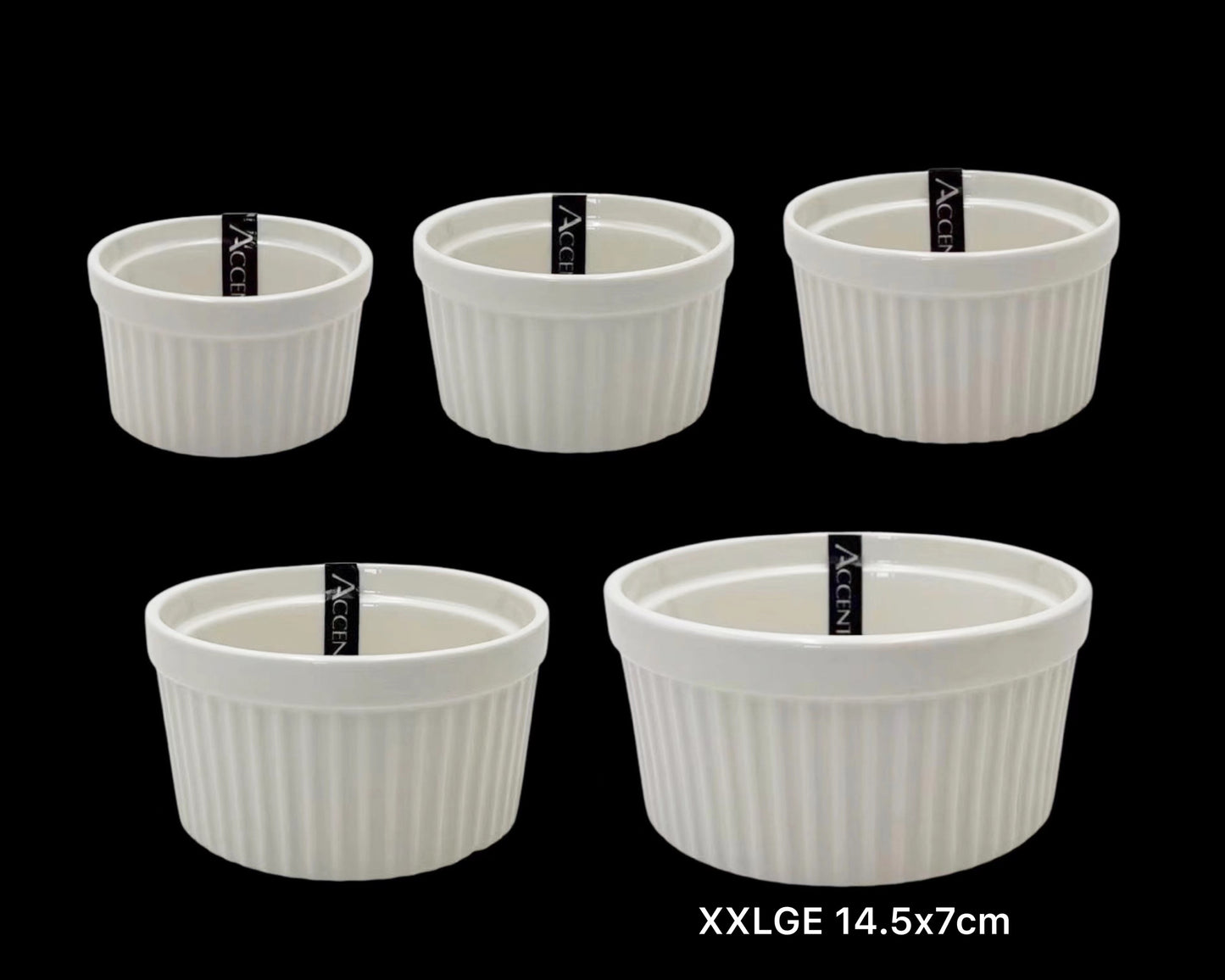 bulk 24 Xxlarge New Bone China Ramekin 14cm