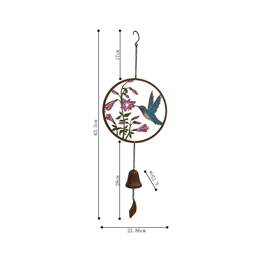 Bird Laser Cut Hanging Bell 65cm - Image 5