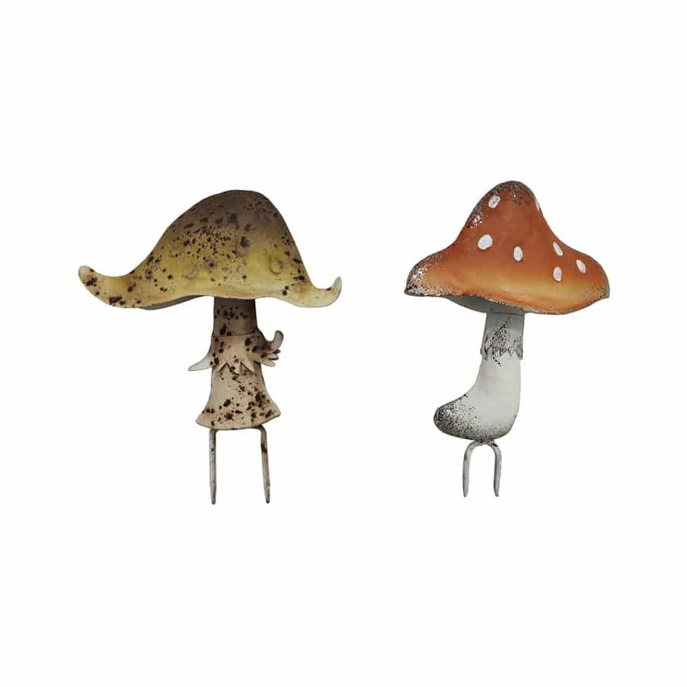 Set 2 Assorted Mushroom Garden Stake 120cm - Image 5