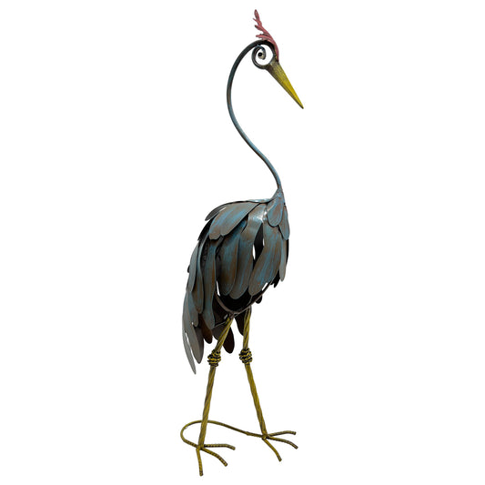 Crane Statue Looking Down 20x70cm - Image 2
