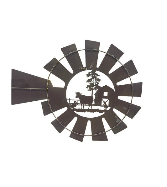 Laser Cut Windmill Or Farmhouse Wall Art 60x48cm - Image 2