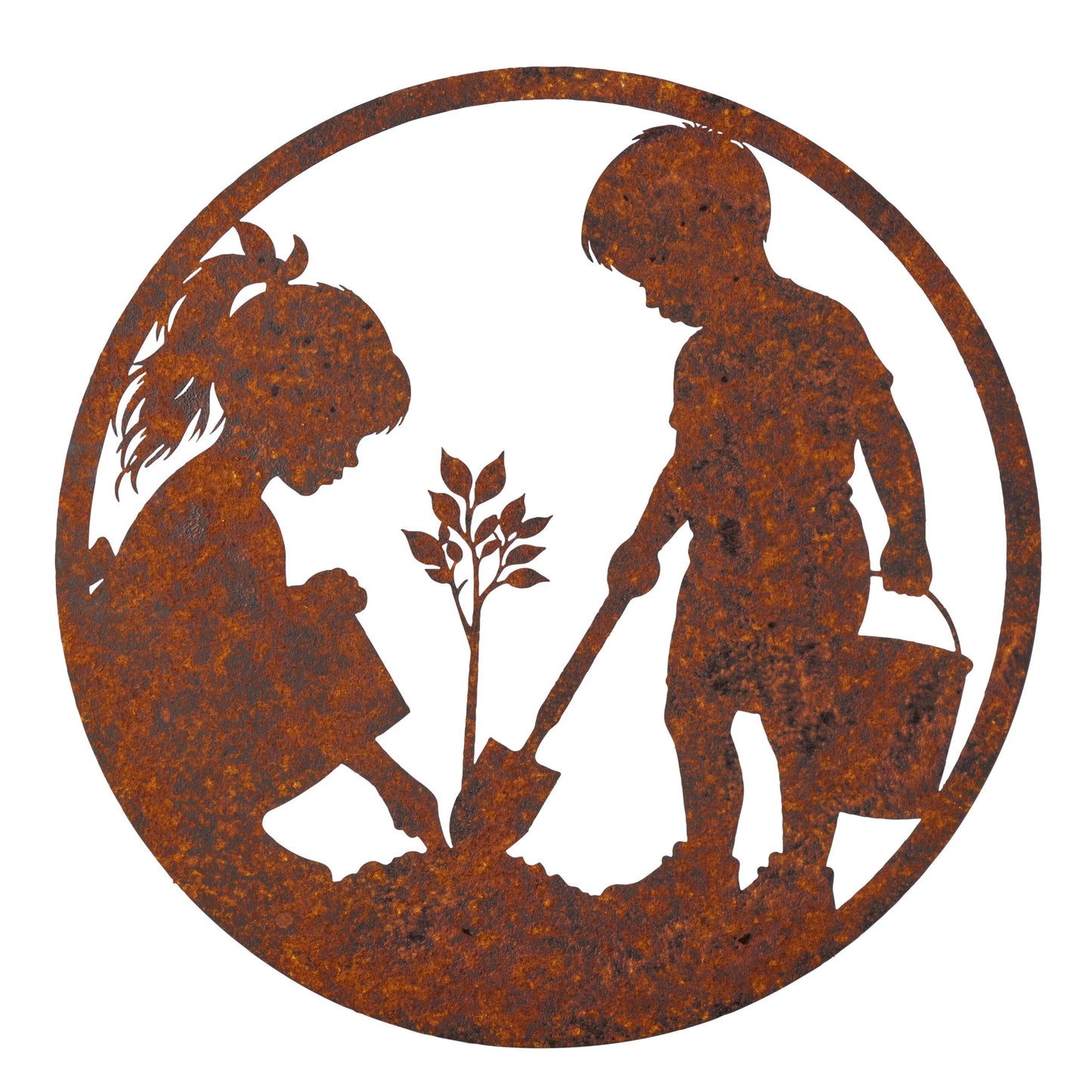 Laser Cut Kids In The Garden Wall Art 60cm
