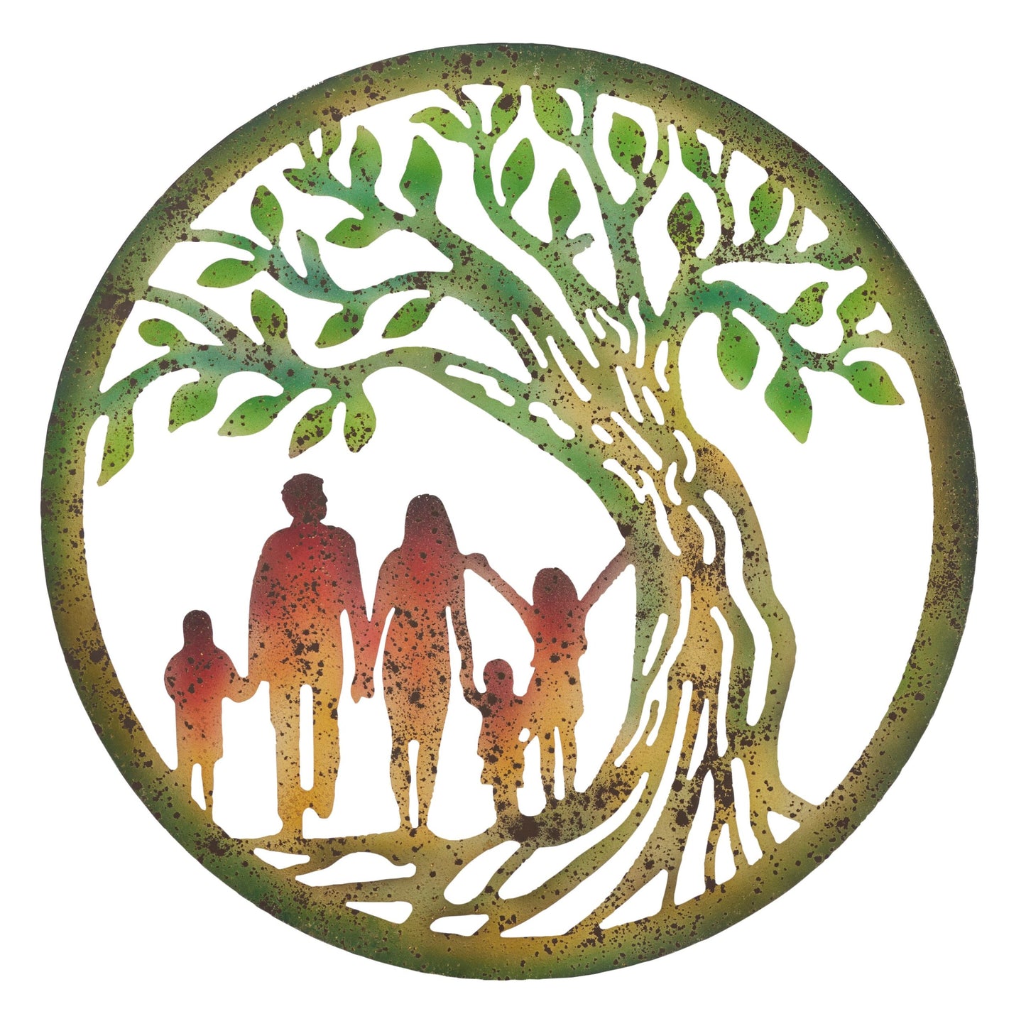 Laser Cut Family & Tree Of Life Wall Art 60cm