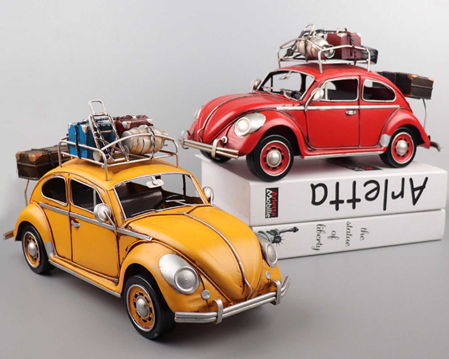 bulk 2 Set 2 Metal w/ Beetle Car Look A Like Assorted 35cm