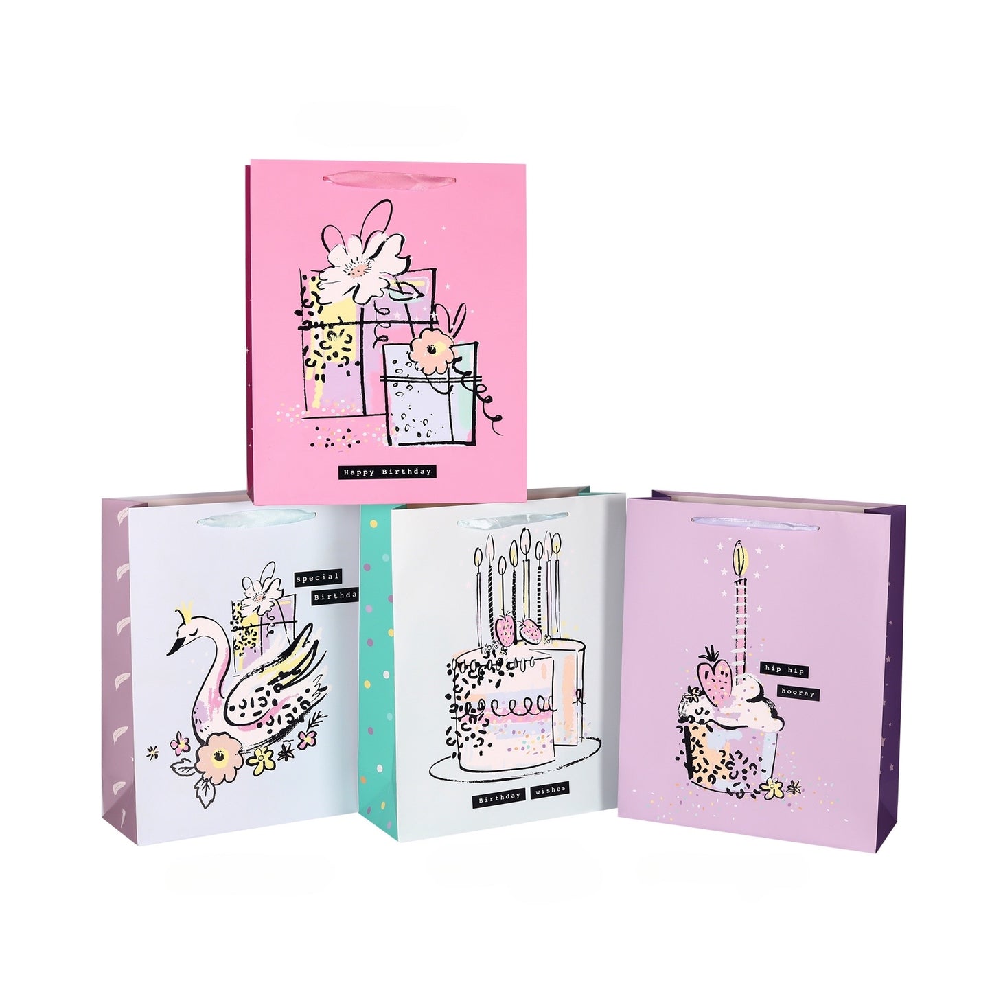 bulk 24 Xlarge Happy Birthday Gift Bag 42cm