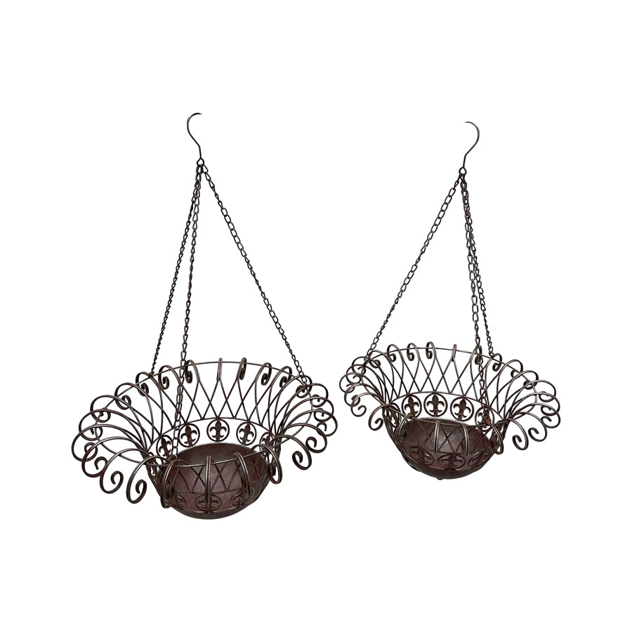 Set 2 Federation Hanging Baskets 78cm