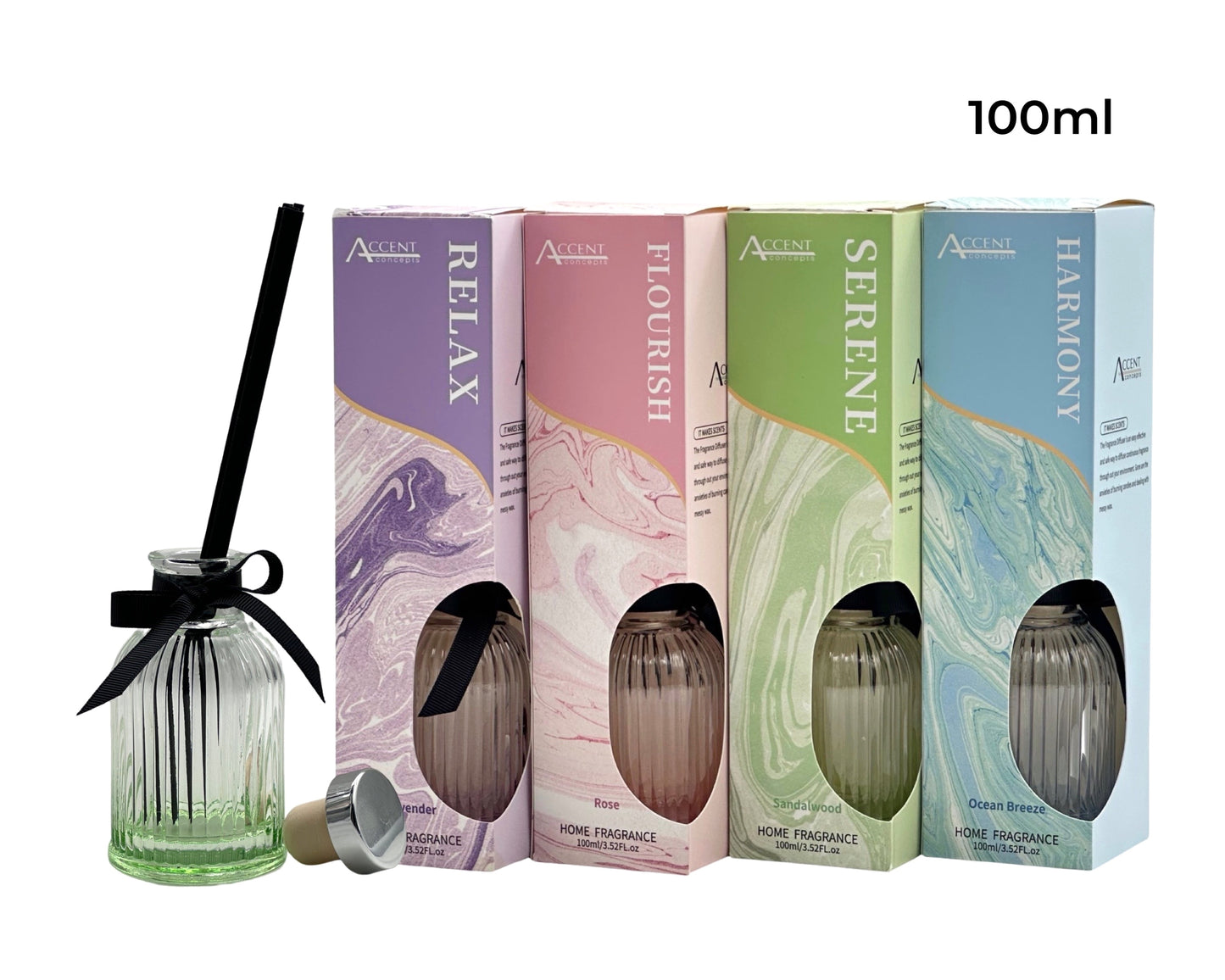bulk 24 Wellness Fragrance Diffuser 100ml Assorted